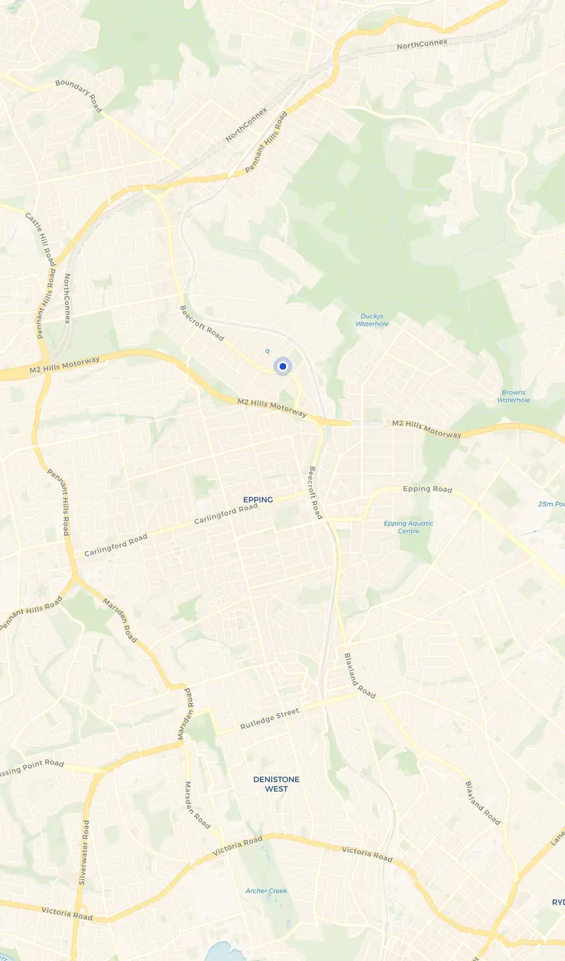 Map of the Cheltenham service area and the surrounding suburbs we cover.